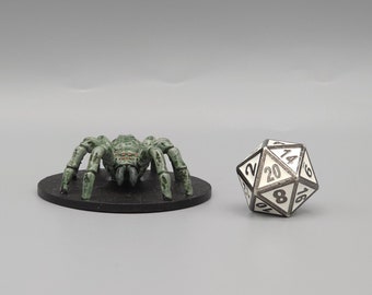 BEHOLD! A Zombie Giant Spider Miniature! Hand Painted or Primed - D&D / TTRPG Minis - 14k Resin 3D Printed for Ultra-Fine Details!