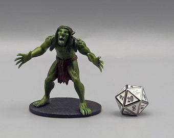 BEHOLD! A Troll Miniature! Hand Painted or Primed - D&D / TTRPG Minis - 14k Resin 3D Printed for Ultra-Fine Details!