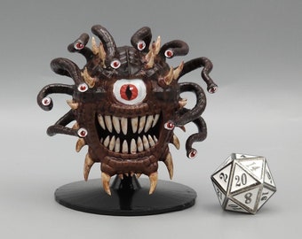 BEHOLD! A Fiend Beholder Miniature! Hand Painted or Primed - D&D / TTRPG Minis - 14k Resin 3D Printed for Ultra-Fine Details!