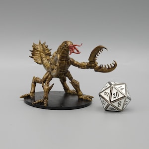BEHOLD! A Chuul Miniature! Hand Painted or Primed - D&D / TTRPG Minis - 8k Resin 3D Printed for Ultra-Fine Details!
