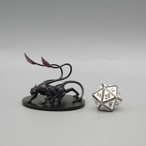 KIJK! Een miniatuur verdringerbeest! Handgeschilderd of gegrond - D&D / TTRPG-mini&#39;s - 8k hars 3D-geprint voor ultrafijne details!