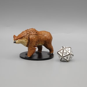 BEHOLD! An Owlbear Miniature! Hand Painted or Primed - D&D / TTRPG Minis - 8k Resin 3D Printed for Ultra-Fine Details!