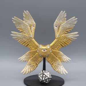 BEHOLD! A Seraphim Miniature! Hand Painted or Primed - D&D / TTRPG Minis - 8k Resin 3D Printed for Ultra-Fine Details!