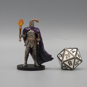 BEHOLD! A Death Knight Miniature! Painted or Primed - D&D / TTRPG Minis - 8k Resin 3D Printed for Ultra-Fine Details!