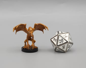 BEHOLD! A Dust Mephit Miniature! Hand Painted or Primed - D&D / TTRPG Minis - 14k Resin 3D Printed for Ultra-Fine Details!