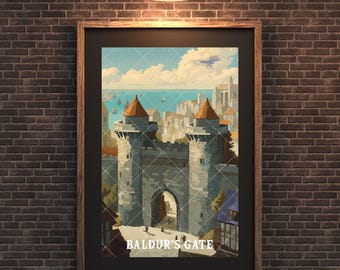 BEHOLD! Bauldur's Gate Posters & Postcards! 130lb Card Stock High Resolution Digital Prints for your DnD / TTRPG Game Room! 4x6 to 12x18