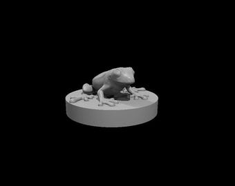 BEHOLD! A Frog Miniature! Hand Painted or Primed - D&D / TTRPG Minis - 14k Resin 3D Printed for Ultra-Fine Details!