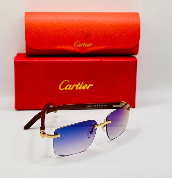 Luxury Designer Rimless Sunglasses Mens With Color Changing Photochromic  Lenses Carter Black Buffalo Horn Two Colors, 4 Seasons Wood Frame For Mens  Eyewear From Bluecarter, $68.72 | DHgate.Com