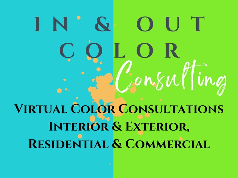 Custom Virtual Color Consulting Interior Residential or Etsy