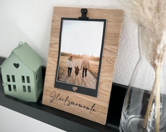 Bilderrahmen / Fotohalter / Postkartenhalter aus Holz personalisierbar