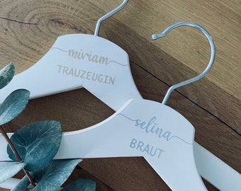 Personalized Clothes Hangers Wedding Gift Best Man Bride Groom
