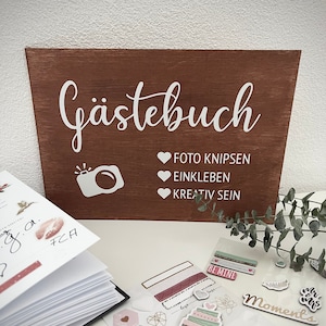 Holzschild Hochzeit Fotobox Candybar Gästebuch Hochzeitstanz