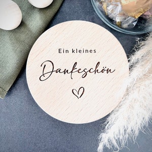 Vorratsglas mit Holzdeckel I Geschenk I personalisiert Dankeschön