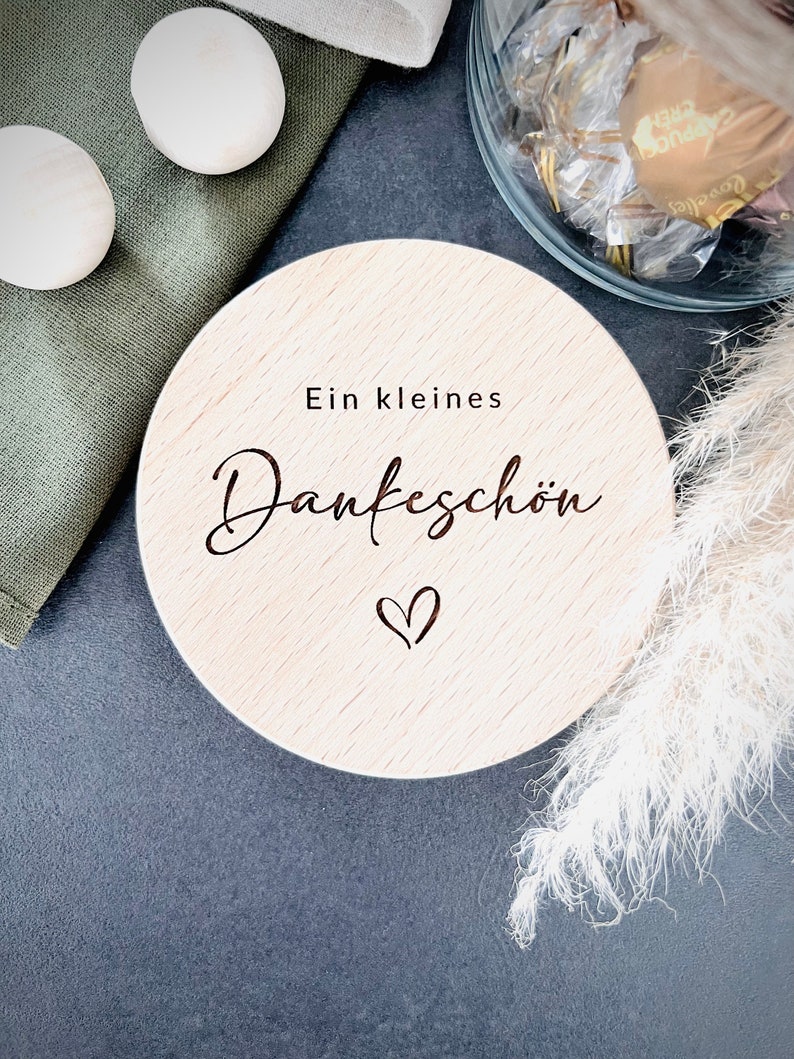 Vorratsglas mit Holzdeckel I Geschenk I personalisiert Dankeschön