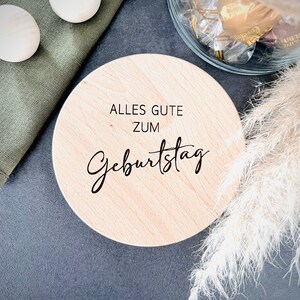 Vorratsglas mit Holzdeckel I Geschenk I personalisiert Geburtstag