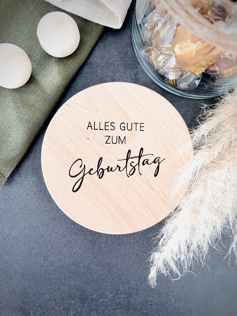 Vorratsglas mit Holzdeckel I Geschenk I personalisiert Bild 6