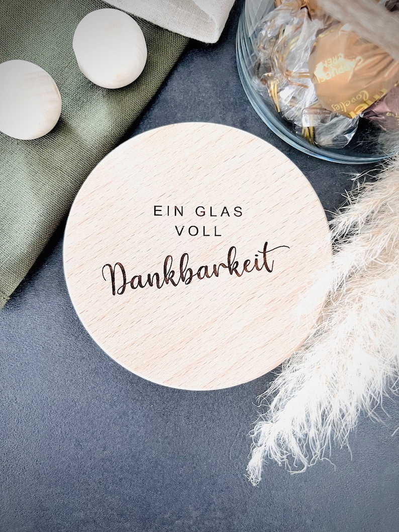 Vorratsglas mit Holzdeckel I Geschenk I personalisiert Bild 2