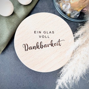 Vorratsglas mit Holzdeckel I Geschenk I personalisiert Dankbarkeit