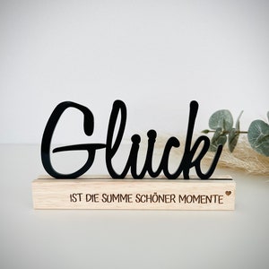 Happiness stand decoration acrylic lettering wood