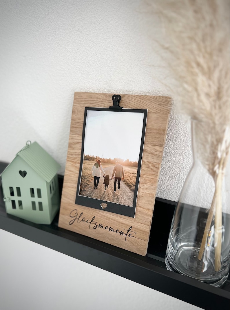 Customizable wooden picture frame/photo holder/postcard holder image 1