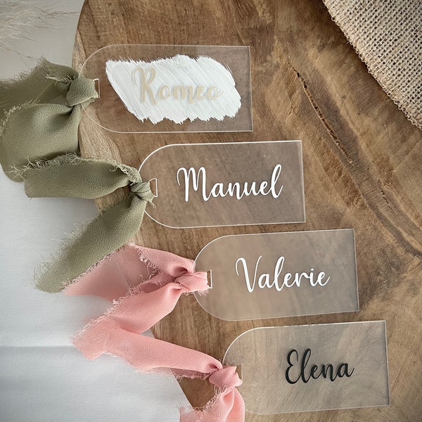 Place cards acrylic name tags personalized name card place card place card wedding guest gift