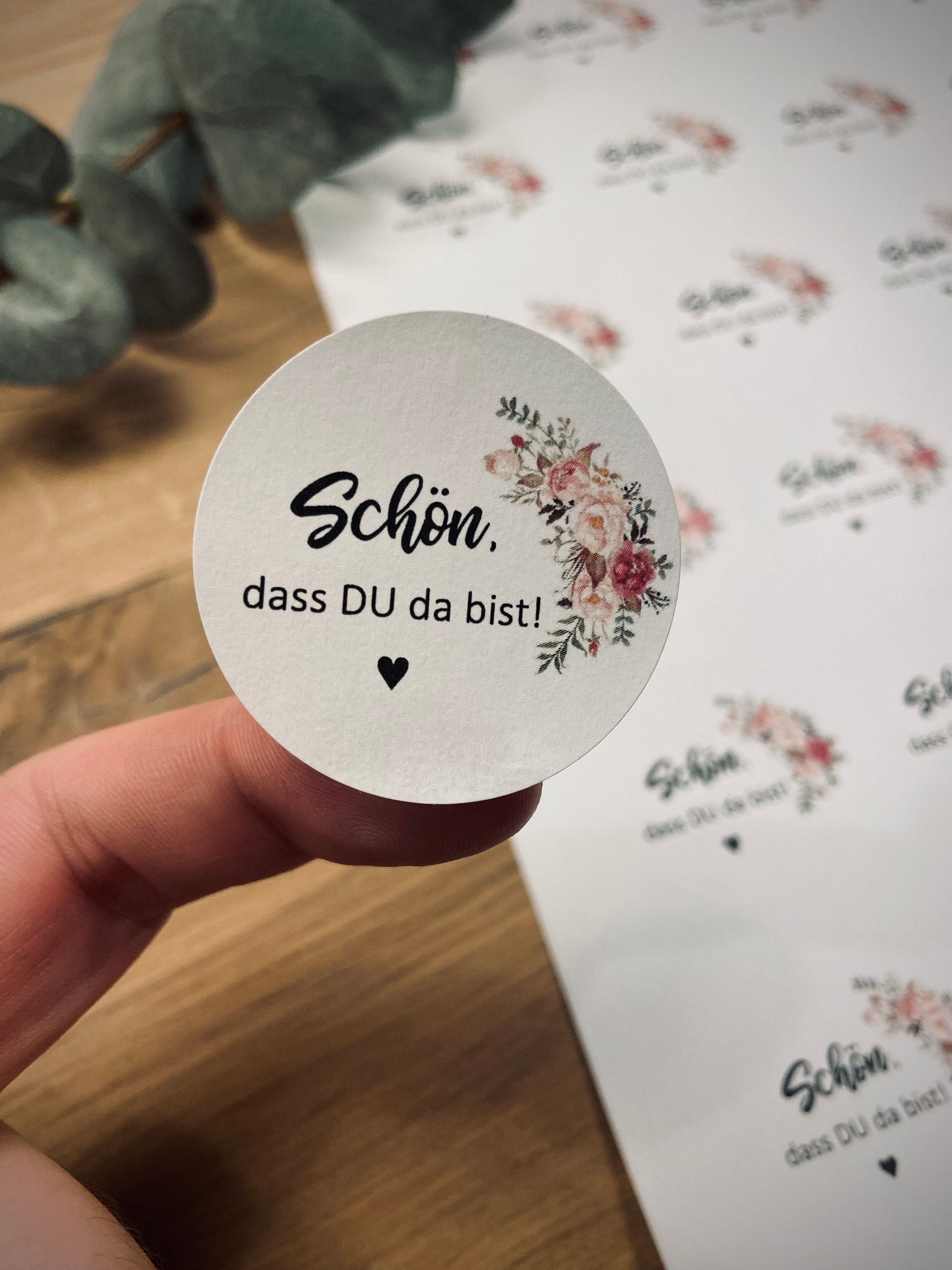 Aufkleber gastgeschenke - .de