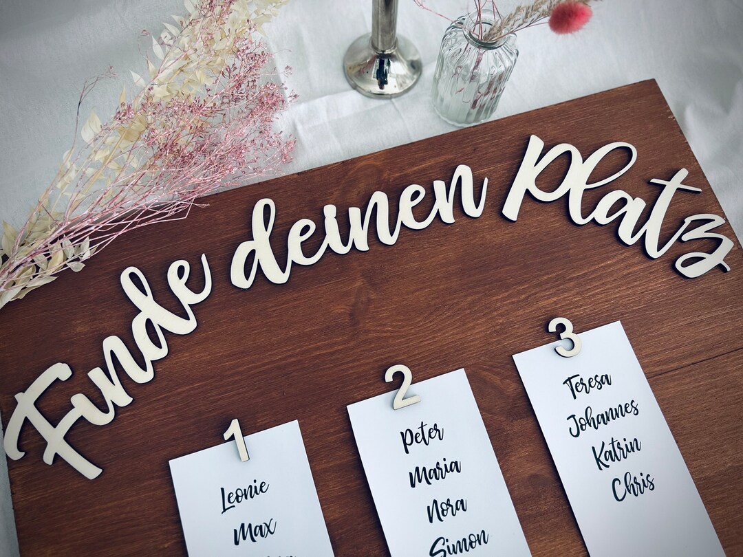 Finde Deinen Platz Schild