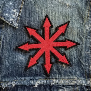 Chaos Symbol  | Cut out Embroidered Patch