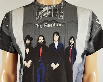 Vintage 90's the Beatles Hey Jude All Over Print Single Stitch T