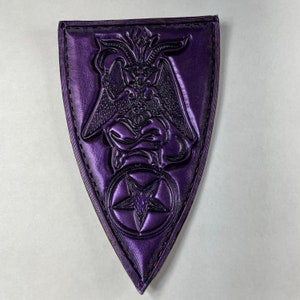 Ręcznie wykonany Baphomet 100% prawdziwej skóry