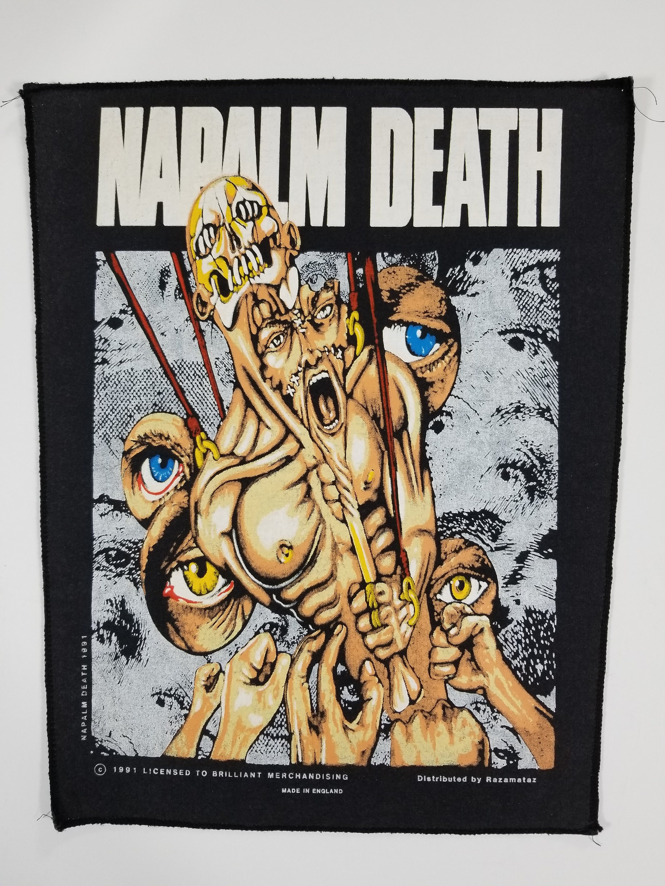 1991 Rare Napalm Death Print on Back Patch - Etsy Canada