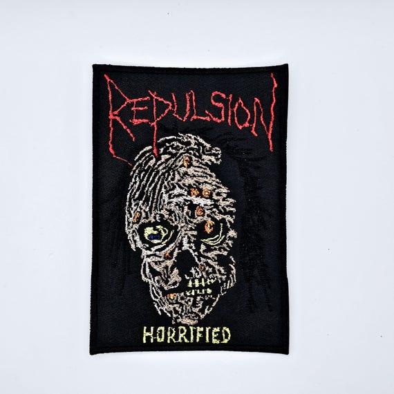 Repulsion Horrified Embroidered Patch - Etsy