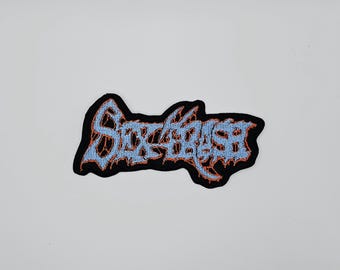 Sextrash Blue and Orange Shaped Border Embroidered Patch