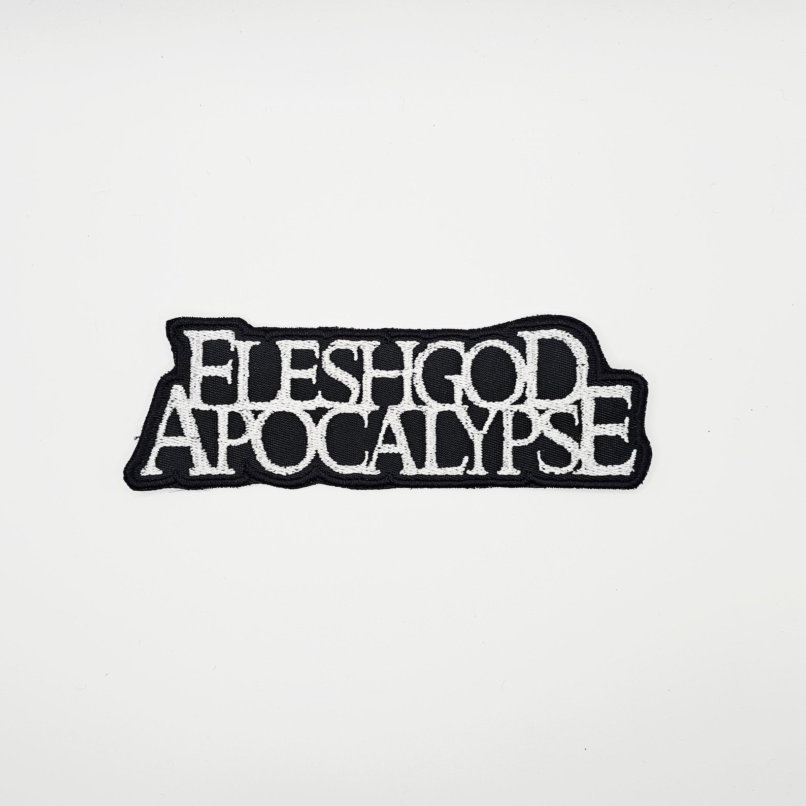 Fleshgod Apocalypse White Logo Shaped Border Embroidered Patch - Etsy