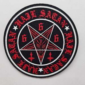 Baphomet Sigil Hail Satan 666 | Screen Printed Patch