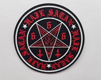 Baphomet Sigil Hail Satan 666 | Screen Printed Patch