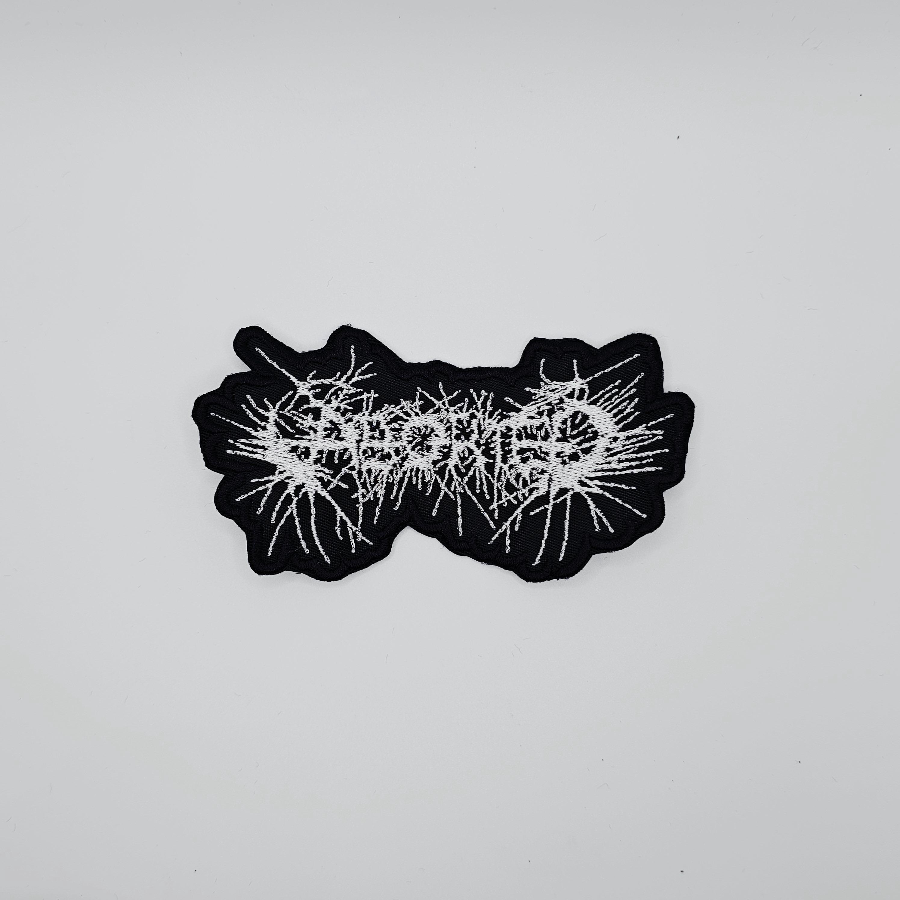 Aborted White Logo Shaped Border Embroidered Patch - Etsy