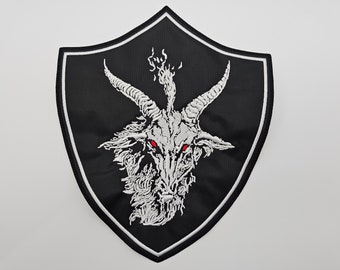 Goat Shield | Embroidered Back Patch