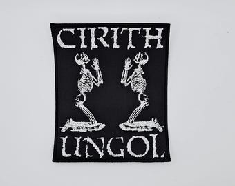 Parche bordado con borde cuadrado del logotipo de Cirith Ungol
