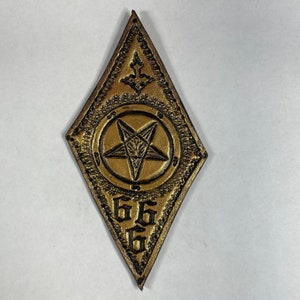 HandMade pentagram 100% Genuine Leather
