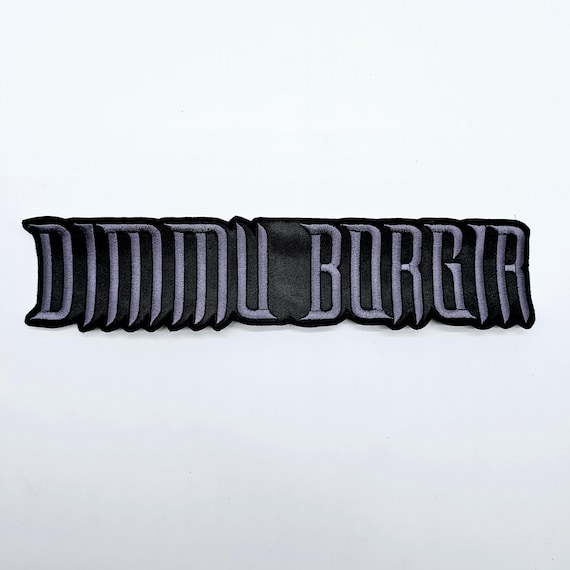 Dimmu Borgir Gray Logo Shaped Border | Embroidered Back Patch - Etsy
