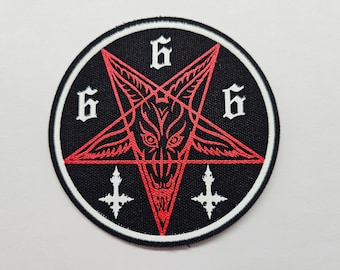Baphomet Pentagram 666 | Screen Printed Patch