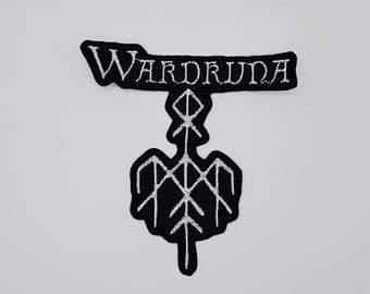 Wardruna White Logo Förmiger Rand Gestickter Aufnäher