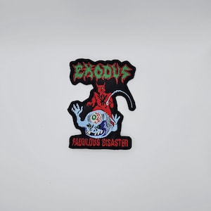 Exodus Fabulous Disaster Shaped Border Embroidered Patch