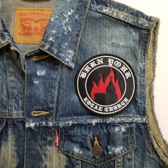 Burn Your Local Church Embroidered Patch - Etsy