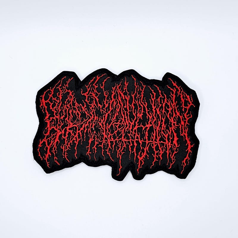 Metal Band Patch Red - Etsy