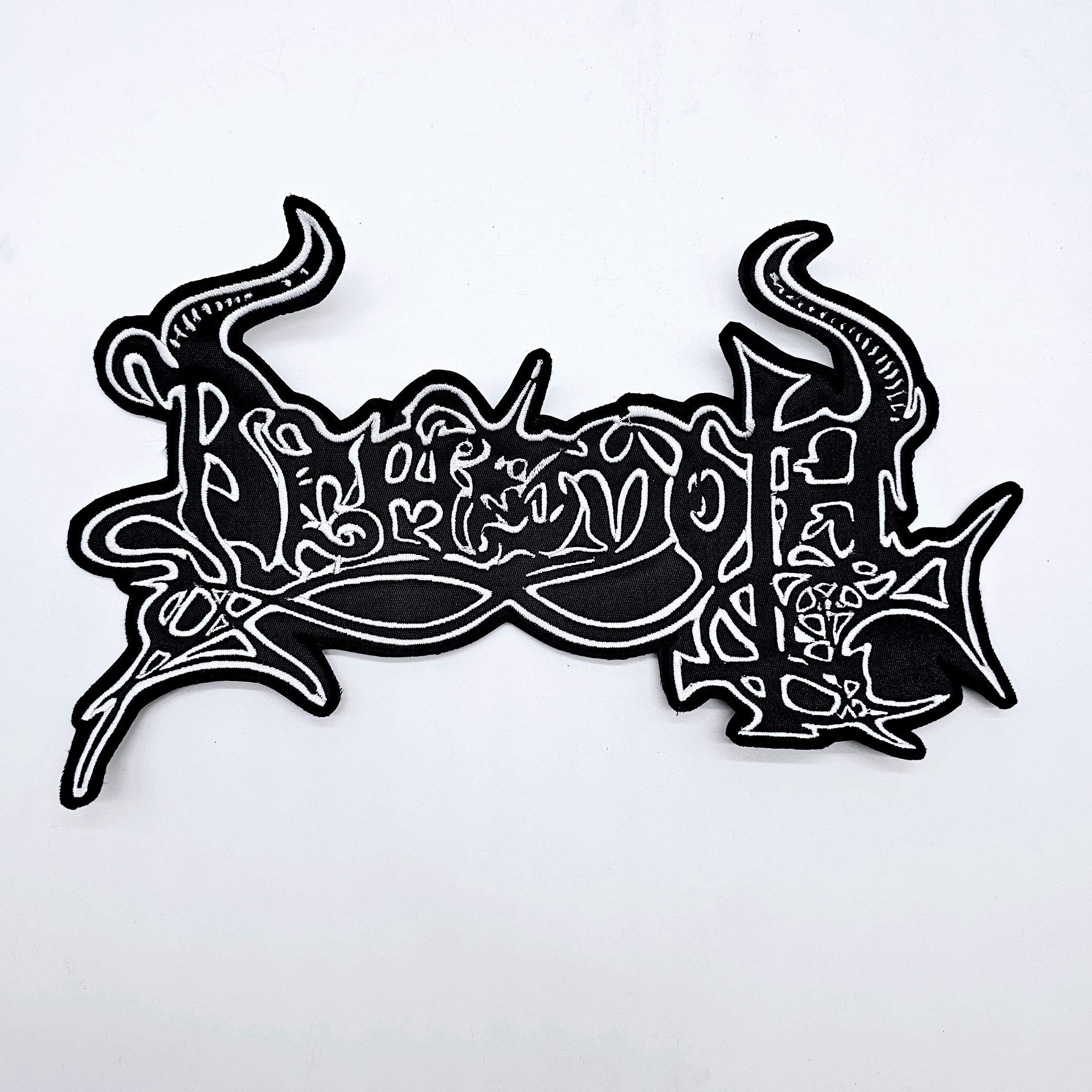 Behemoth White Logo Shaped Border | Embroidered Back Patch - Etsy
