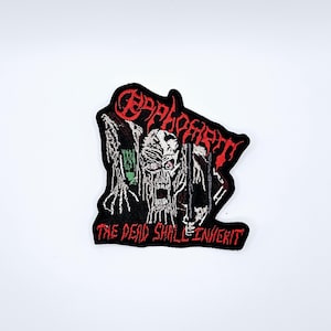 Naszywka haftowana z obramowaniem w kształcie Baphometa Zmarłego