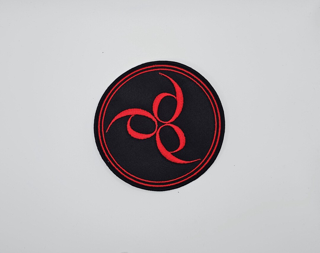 666 Red Circle Shaped Border Embroidered Patch - Etsy