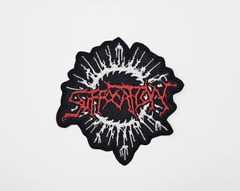 Suffocation Impaled Logo-förmiger gestickter Aufnäher